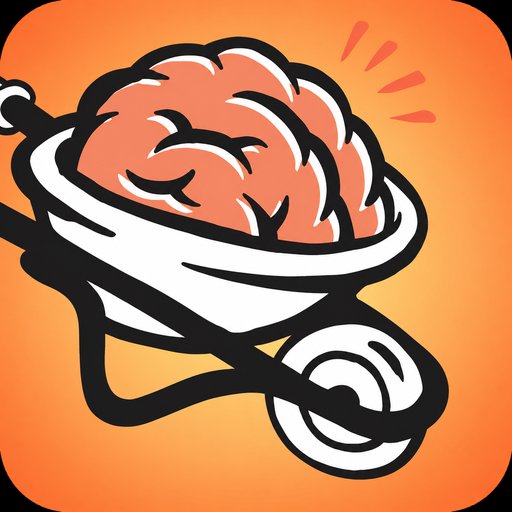 Spike Recorder app icon with the Backyard Brains wheelbarrow brain